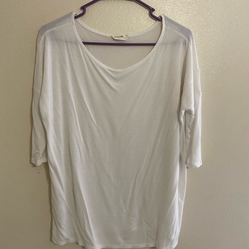 White baggy shirt